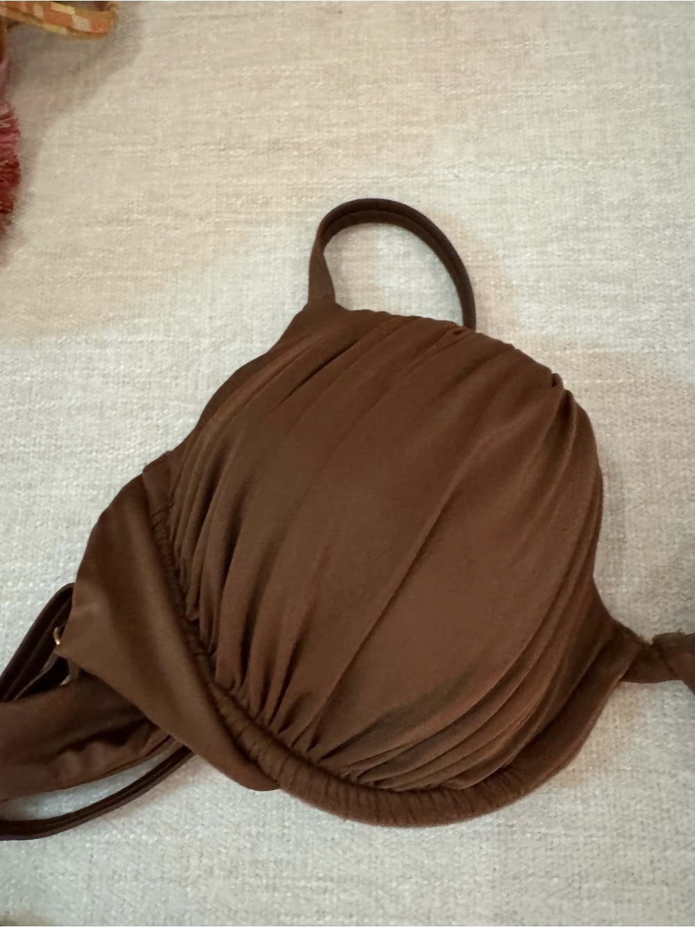 Brown Ruched Underwire Bikini Set - Women Swim - Picture 2 of 2